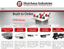 Tablet Screenshot of hutchensindustries.com